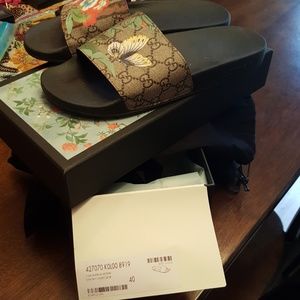 Authentic Gucci Tian slides